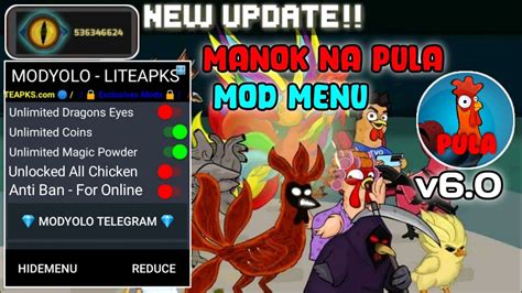 manok na pula 7.0 mod menu|Manok Na Pula Mod Apk 7.2 (Menu, Unlimited Money, God Mode).